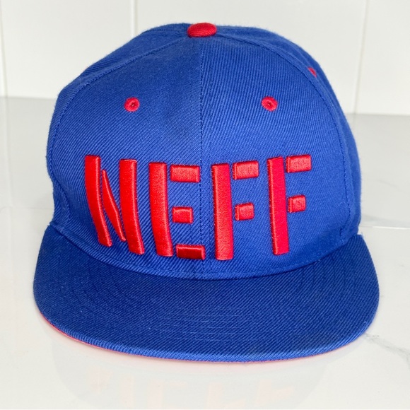 NEFF Daily Hat Ballcap Royal & Red - Picture 1 of 6